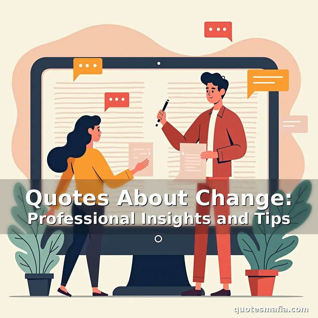 Read more about the article Quotes About Change: Professional Insights and Tips