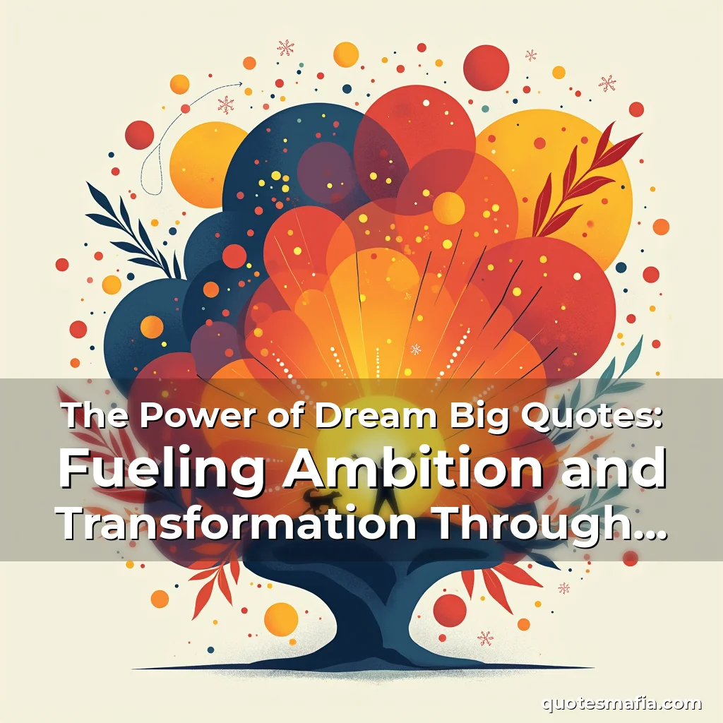 Read more about the article The Power of Dream Big Quotes: Fueling Ambition and Transformation Through Inspiring Words