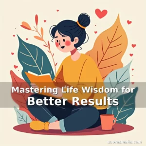 Artistic representation for Mastering Life Wisdom for Better Results