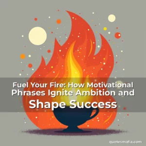 Artistic representation for Fuel Your Fire: How Motivational Phrases Ignite Ambition and Shape Success