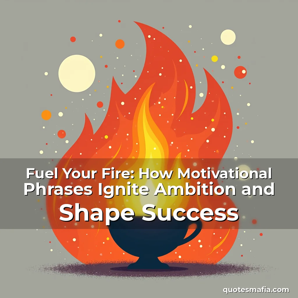Read more about the article Fuel Your Fire: How Motivational Phrases Ignite Ambition and Shape Success