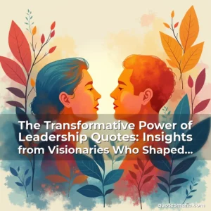 Artistic representation for The Transformative Power of Leadership Quotes: Insights from Visionaries Who Shaped History