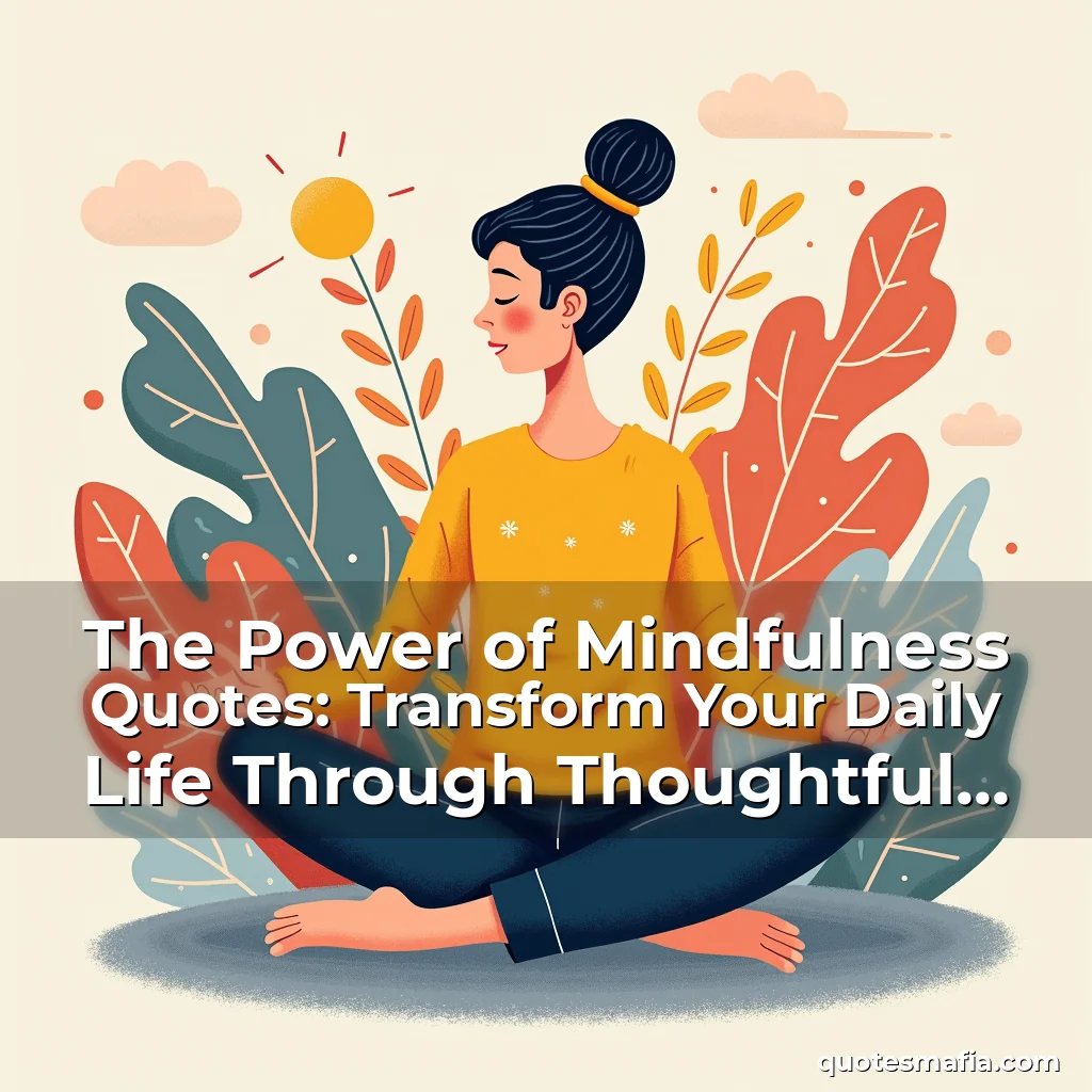 Read more about the article The Power of Mindfulness Quotes: Transform Your Daily Life Through Thoughtful Reflection