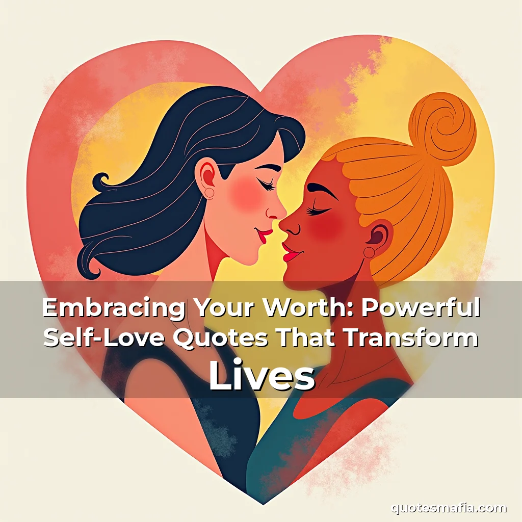 Read more about the article Embracing Your Worth: Powerful Self-Love Quotes That Transform Lives